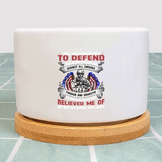 Veterans day celebration. Thank you veterans Plant Pots