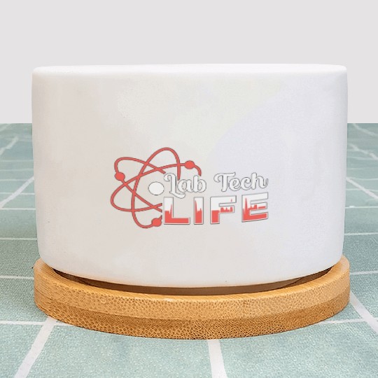 Lab Tech Life Laboratory Science Technician Gift Plant Pots