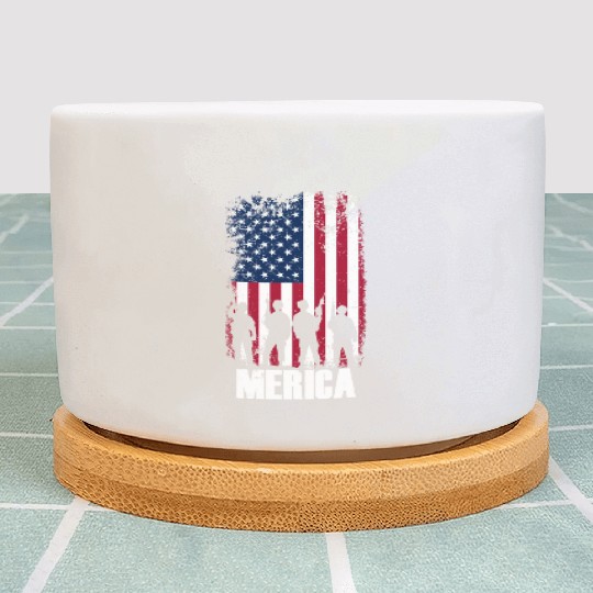 MERICA Independence Day USA 4th of July gift Plant Pots