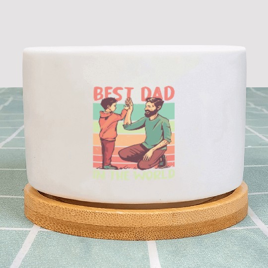 Funny Dad Daddy Best Dad Father Fun Lovers Plant Pots