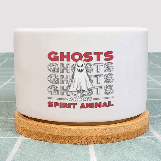 Ghosts Are My Spirit Animal Ghost Hunting Hunter Plant Pots