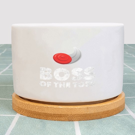 Boss of the Toss Funny Disc Golf Ultimate Frisbee Plant Pots