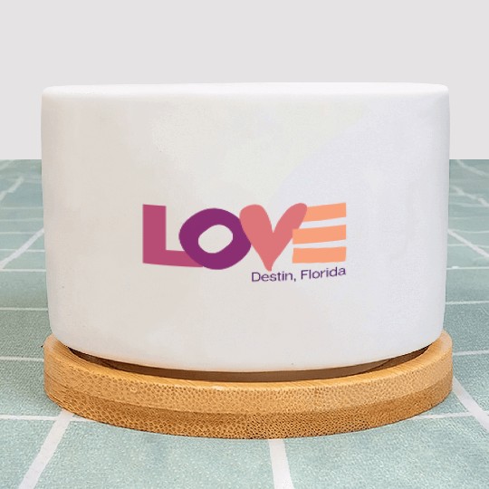 LOVE LOGO Multi Color Logo Plant Pots