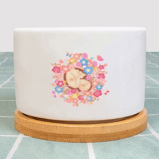 Midwife Flowers Butterfly Baby Doula Plant Pots