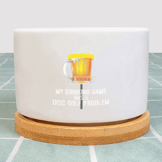 Funny Disc Golf Plant Pots for Beer Lovers