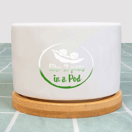 Peas Vegetable Plant Pots, Like 2 Peas In Pod,