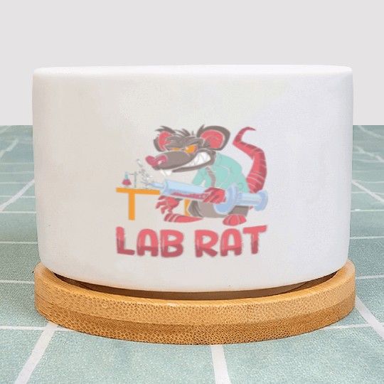 Lab Tech Lab Rat Laboratory Chemist Technician Plant Pots