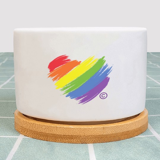 Majestic Brand Rainbow Heart Collection Plant Pots