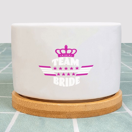 Team bride wedding hen party bachelorette Party Plant Pots