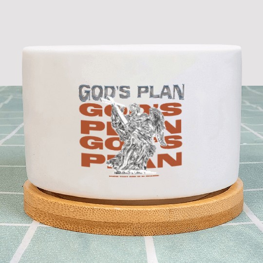 Gods Plan Streetwear Design Plant Pots