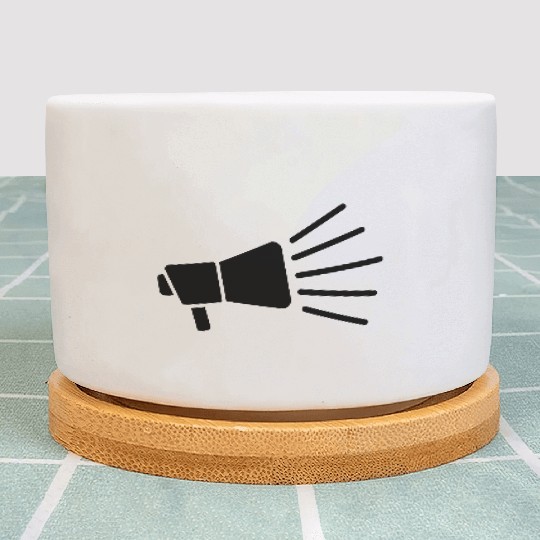 megaphone loud speech icon Plant Pots