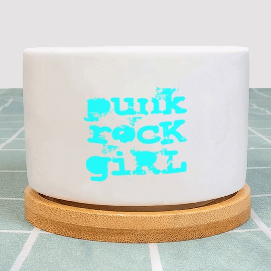 Punk Rock Girl Plant Pots