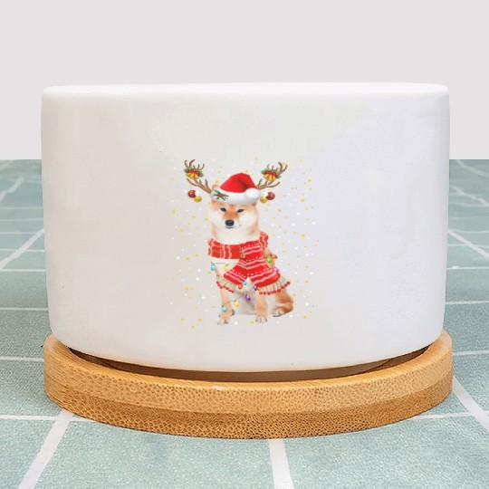 Akita Plant Pots Akita Reindeer Christmas Light