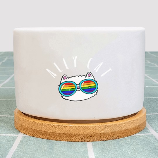 Ally Cat - LGBTIQ Queer Gay Pride CSD Cartoon Plant Pots