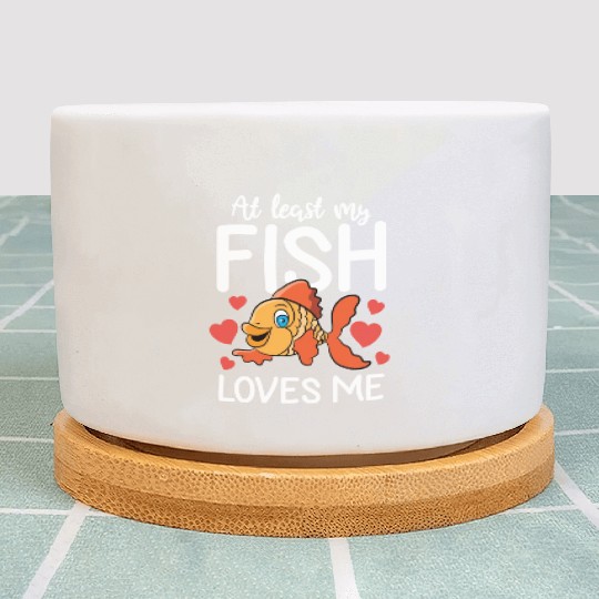 Fishing Valentine Gift Him Her My Fish Loves Me Plant Pots