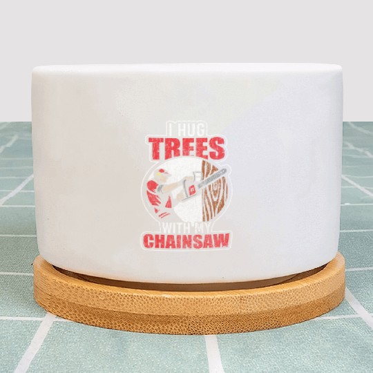 Wood Forestry Chainsaw Saw Plant Pots