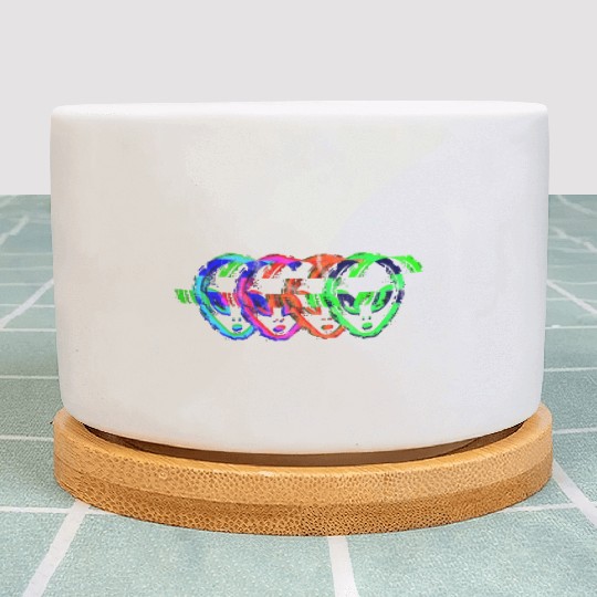 Alien Galaxy Ufo Extraterrestrial Spaceship space Plant Pots