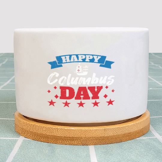 Columbus Day Italian Pride Plant Pots