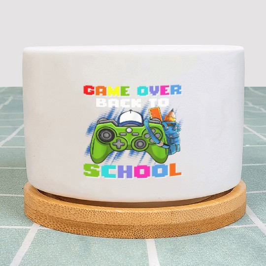 Game Over Back To School Plant Pots