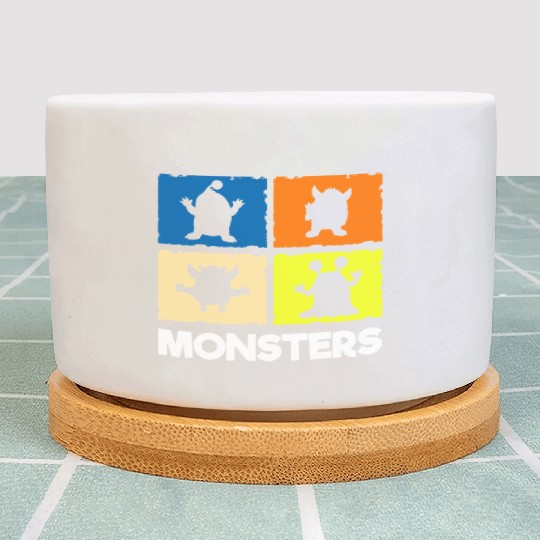 Cute Scary Halloween Big Brother Plant Pots