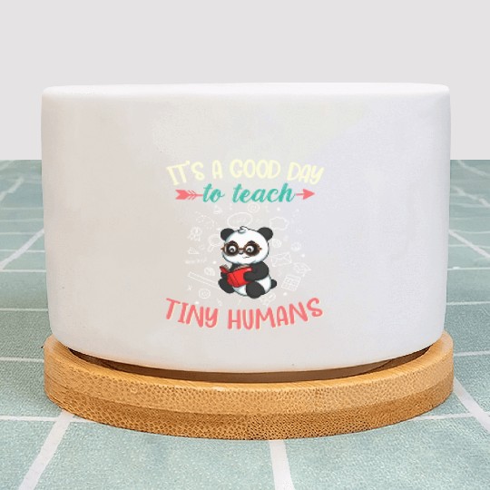 Good Day To Teach Tiny Humans Elementary Teacher Plant Pots