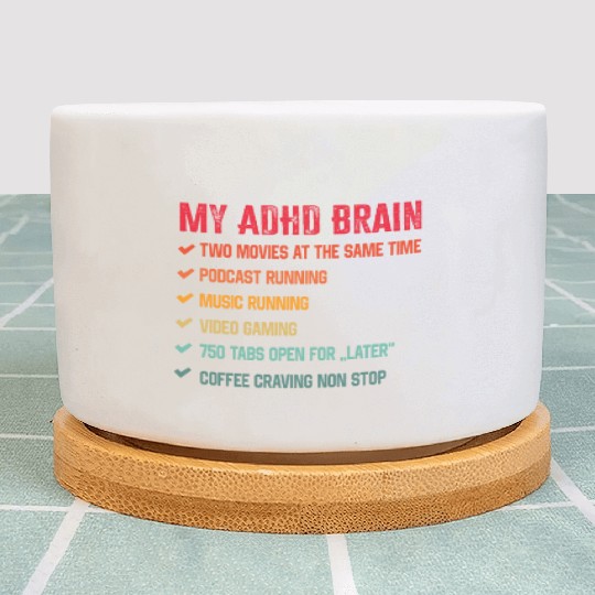 My Brain on ADHD And Autism Neurodiversity Plant Pots