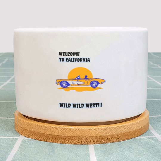 Welcome To California Wild Wild West Plant Pots