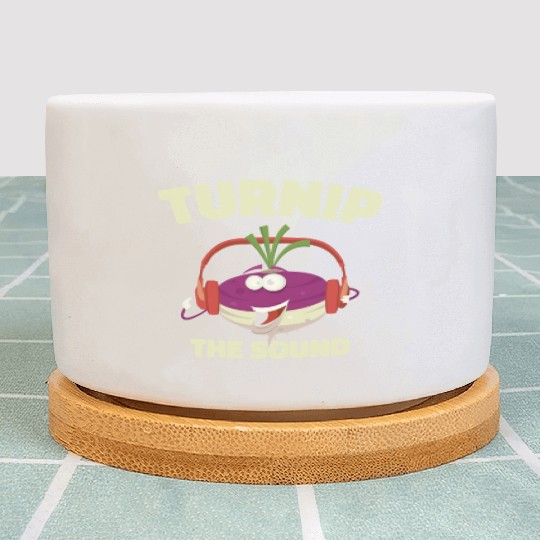Music Turnip Party Music Lover Vegetable Plant Pots