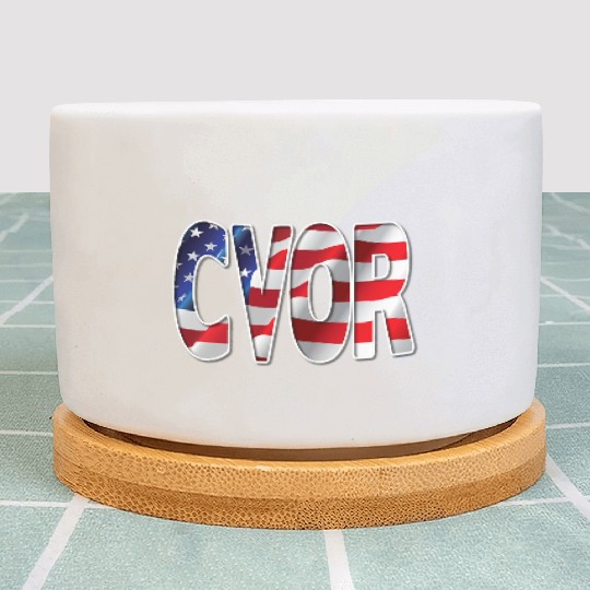 Nurses USA Flag Stars Stripes CVOR Plant Pots