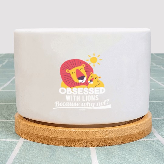 Lion cuddle mom dad parents Plant Pots