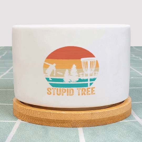 Stupid Tree Disc Golf Vintage Ultimate Frisbee Plant Pots