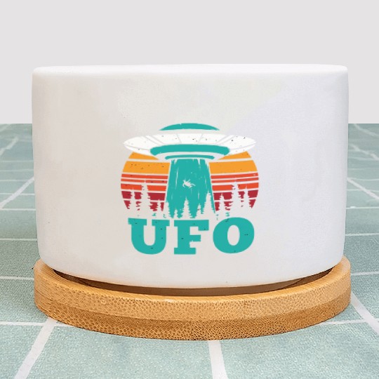 Flying Object Plan UFO Funny Alien Plant Pots
