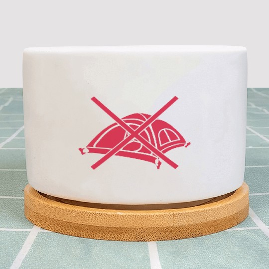 Against camping vacation camping Plant Pots