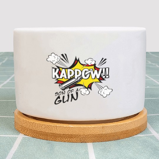 Kappow Bullets Gun Explosion Big bang Aesthetic Plant Pots