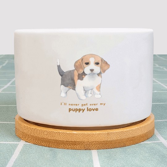 I'll Never Get over my Puppy Love. Adorable Beagle Plant Pots