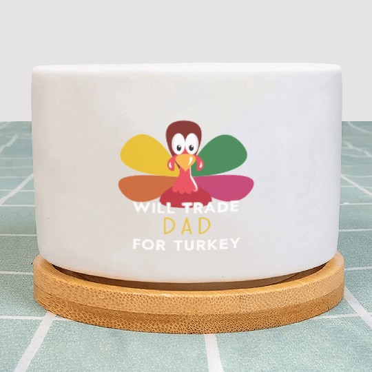 Thanksgiving for Kids Will Trade Dad for Turkey Plant Pots