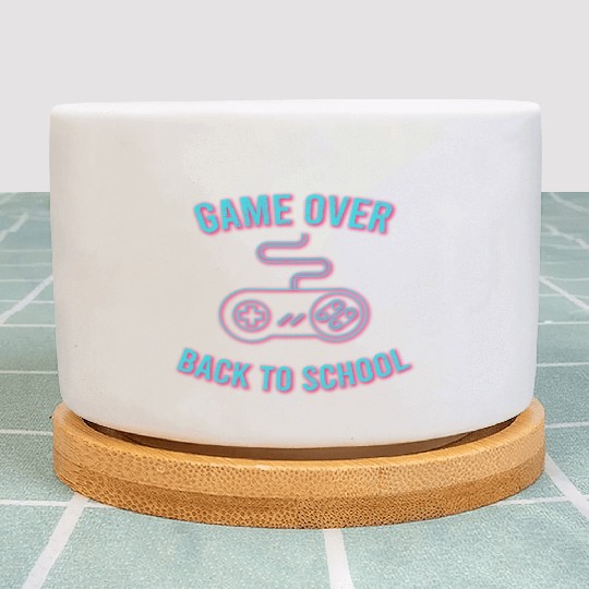 Game Over Back To School Plant Pots
