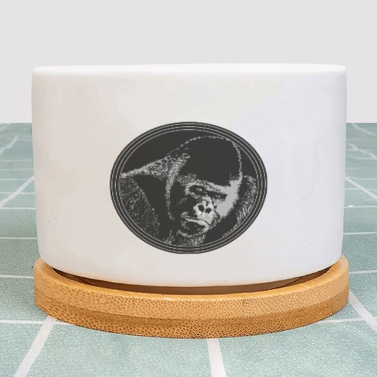Gorilla ape Plant Pots
