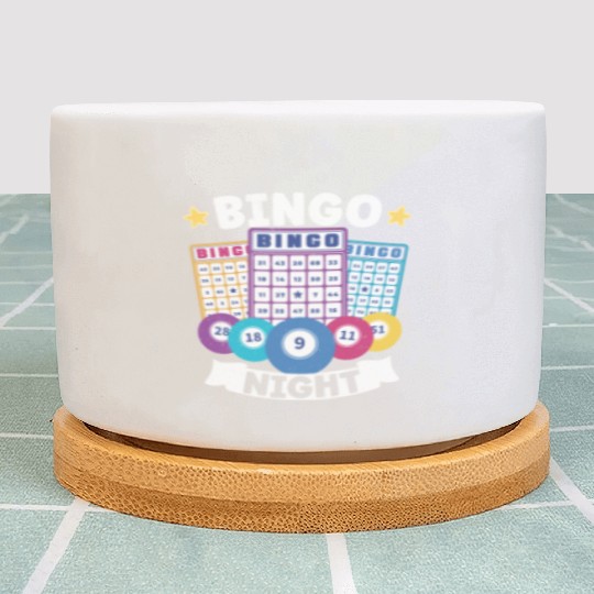 Bingo Card Game Grandma Bingo Player Bingo Cards Plant Pots