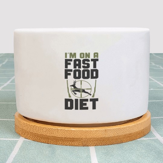 Buck Deer Hunting Hunter Vintage Plant Pots