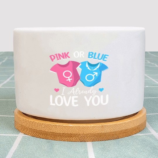 Pink Or Blue I Already Love You - Baby Newborn Plant Pots