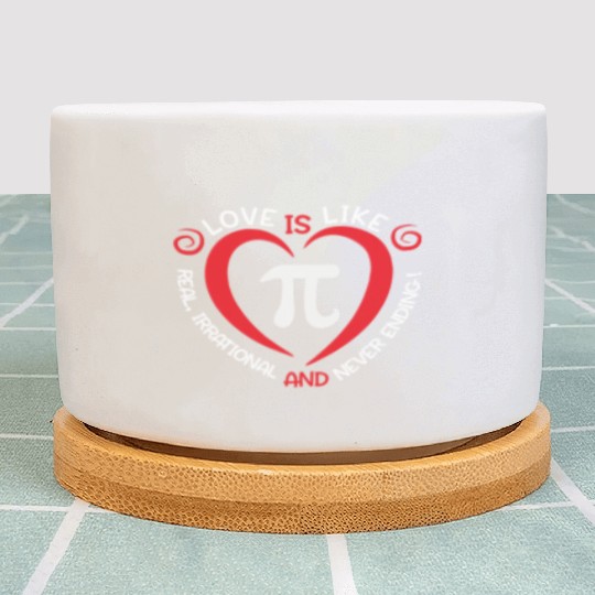 Pi Day Math Teacher Gift Love Is Like Geek Math Plant Pots