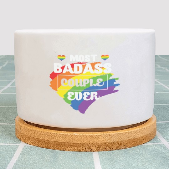 LBGT Flag Gay Pride Human Couple Plant Pots