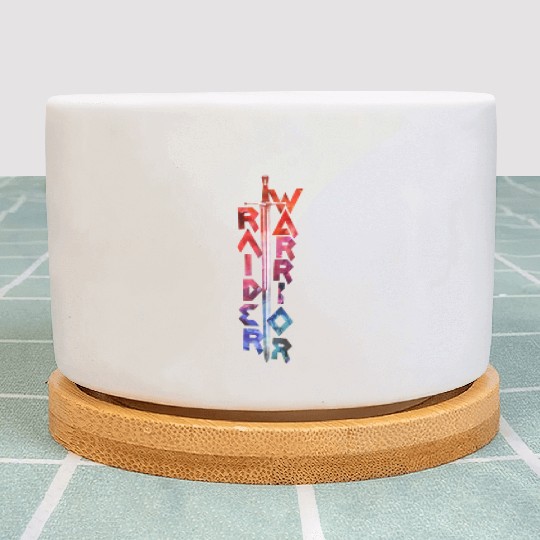 Raider Warrior logo 2 by Carmo Fernandes Plant Pots