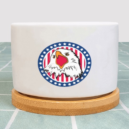 Red White and Blue For You Plant Pots