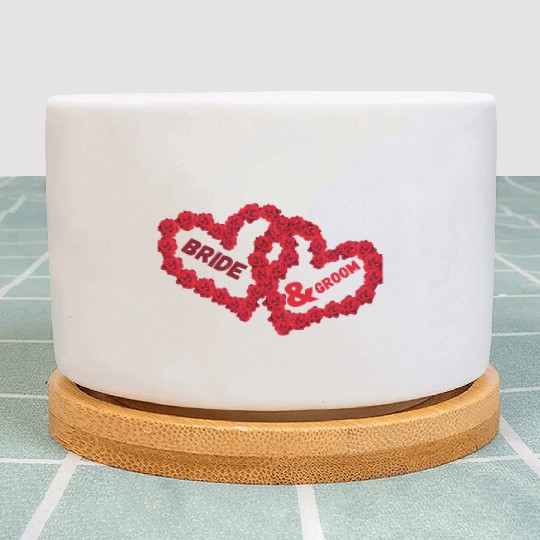 Bride And Groom Essential Classic Plant Pots