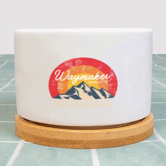 Vintage Waymaker Promise Keeper Miracle Worker Plant Pots