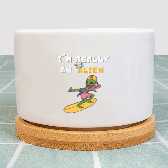 alien costume I m Really An Alien Mens Women Plant Pots
