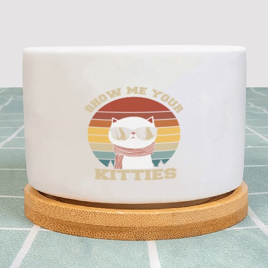 Show me your Kitties Cat Lover Plant Pots