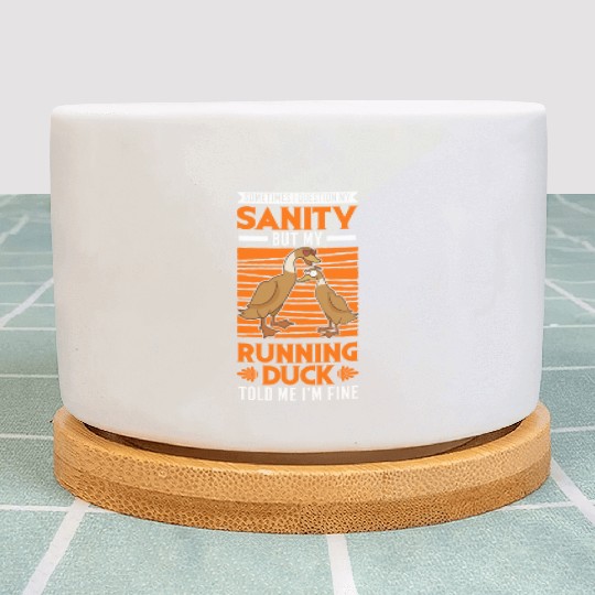 Running Duck Sanity Plant Pots